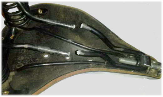 Gebrochenes Gestänge eines Brooks Champion Flyer